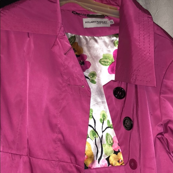 Hot pink rain coat/ jacket - Picture 3 of 4